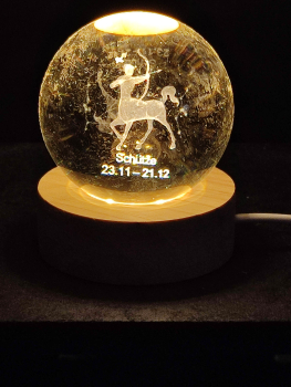 Sternzeichen Hologrammkugel - Schütze